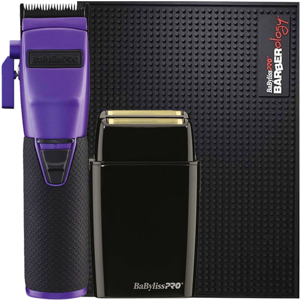 BaByliss Pro FX870PI BOOST+ Influencer Collection Cordless Clipper + Double Foil Shaver