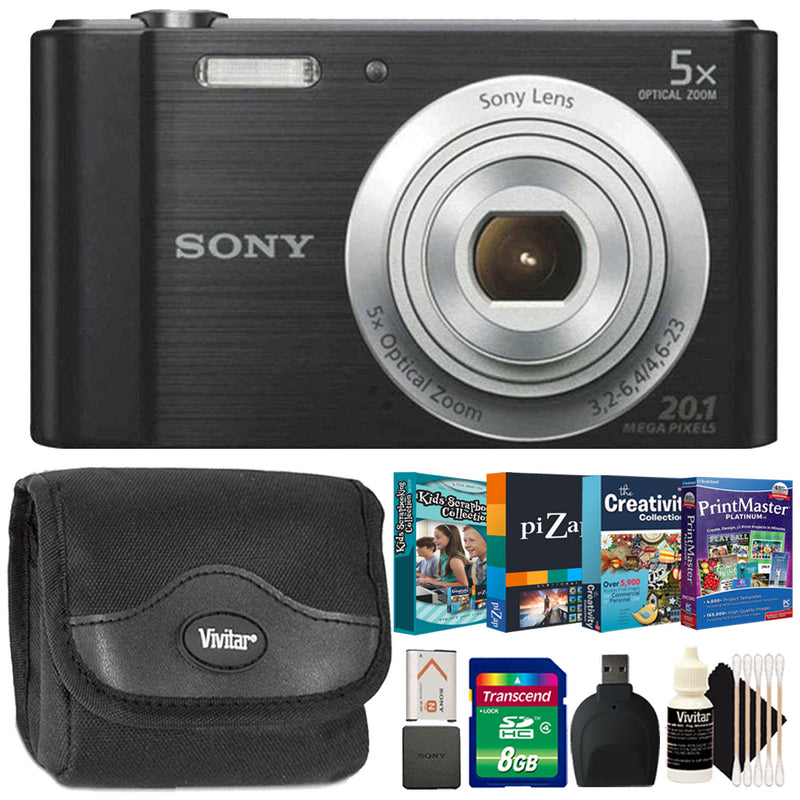 Sony CyberShot DSC-W810 20.1MP Digital Camera Black with 6X