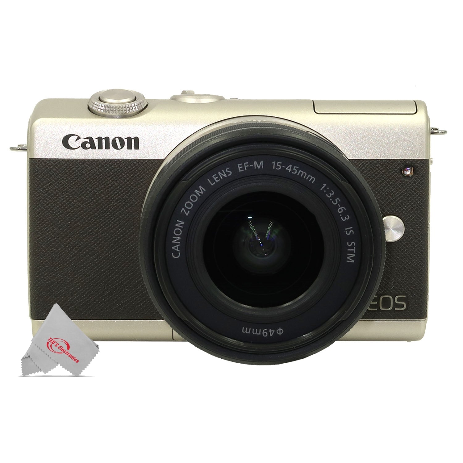 Canon EOS M200 ゴールド EF-M 15-45mm レンズ付き Canon EOS M200 Mirrorless Digital Camera with 15-45mm lens Gold