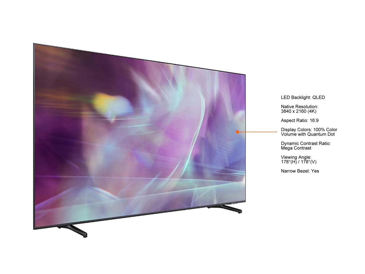 Samsung HG65Q60AANFXZA 65" 3840 x 2160 (4K) 100% Color Volume with Quantum Dot Smart Hospitality Display Built-in Speaker