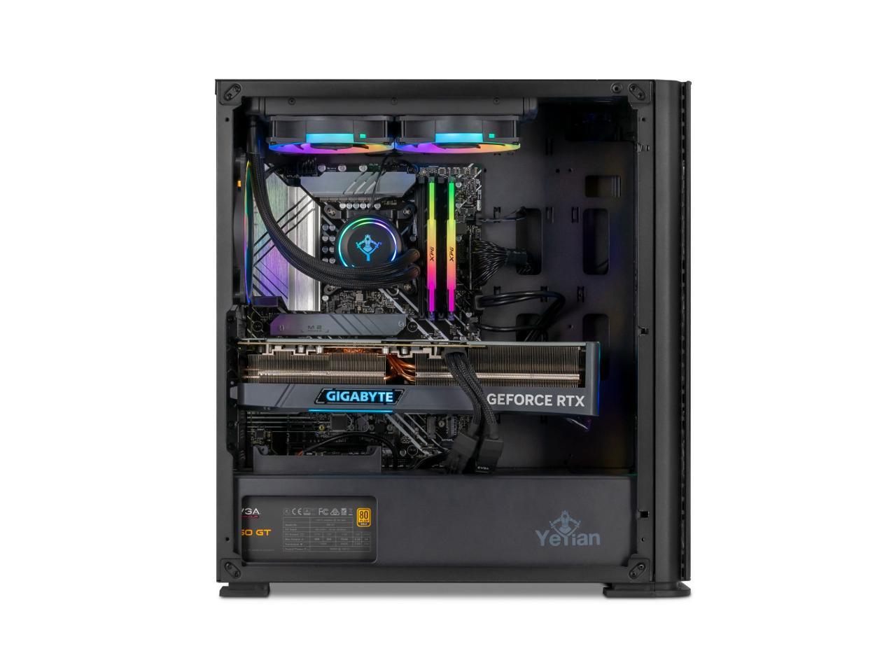 Yeyian Gaming Desktop YPI-YA27F0B-4701N Intel Core i7 12th Gen 12700F (2.10GHz) 16GB DDR4 1 TB PCIe SSD NVIDIA GeForce RTX 4070 Windows 11 Home 64-bit