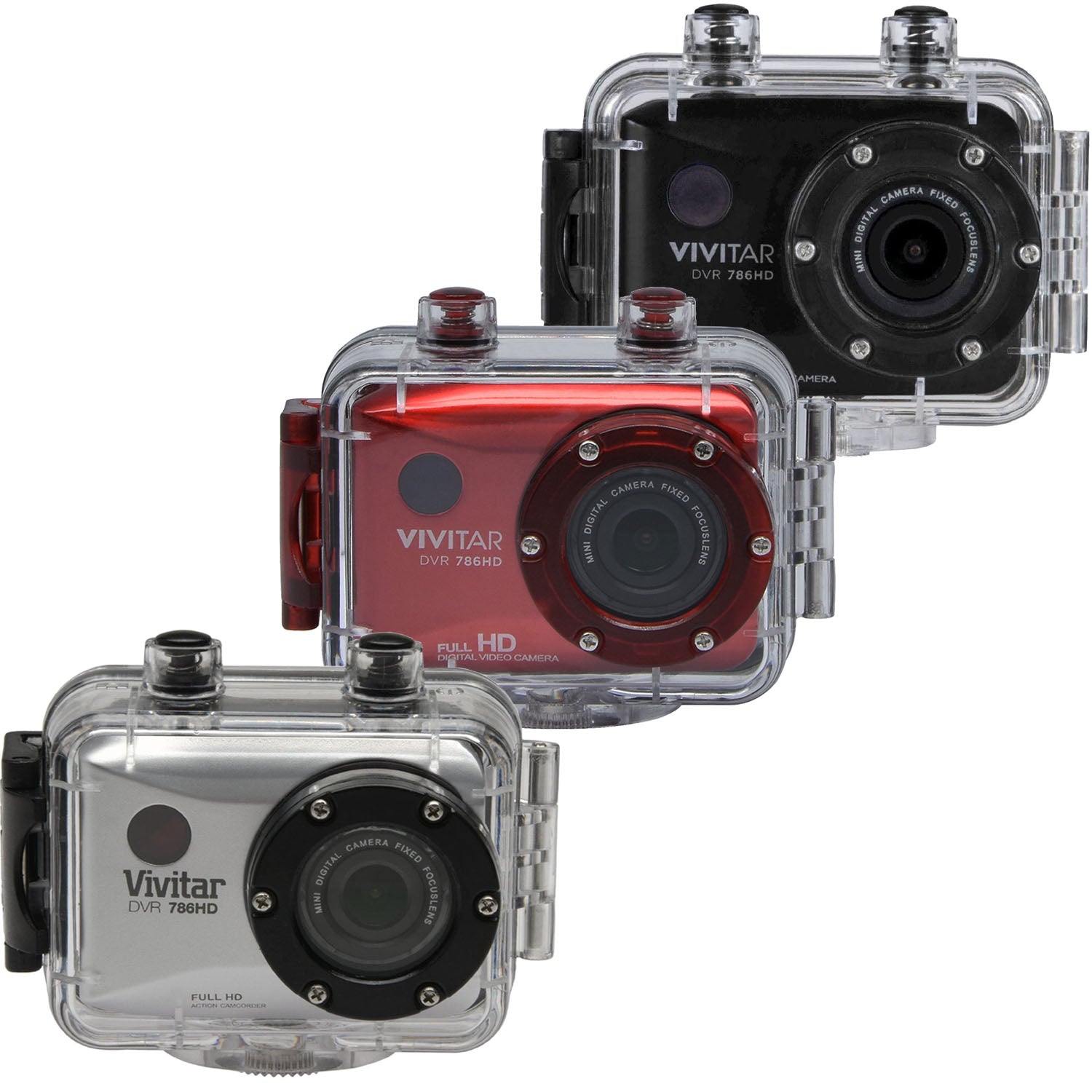 Caméra Action Vivitar DVR786HD Rouge - Full HD 1080p + Caisson étanche