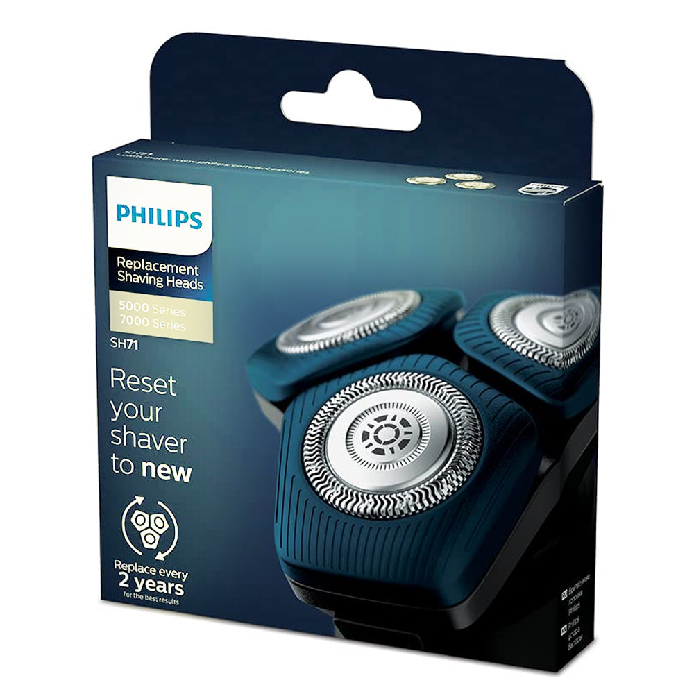 5x Philips Shaver Head Replacement Blades SH71/50 for Shavers Series 7000 and Pentagon-Shaped Series 5000 -