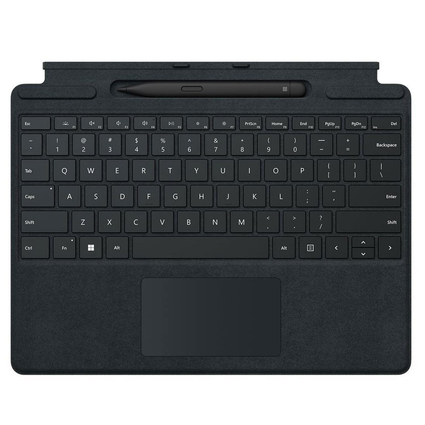 Microsoft Surface Pro Signature Keyboard - keyboard - with touchpad, accelerometer, Surface Slim Pen 2 storage and charging tray - QWERTY - English - black