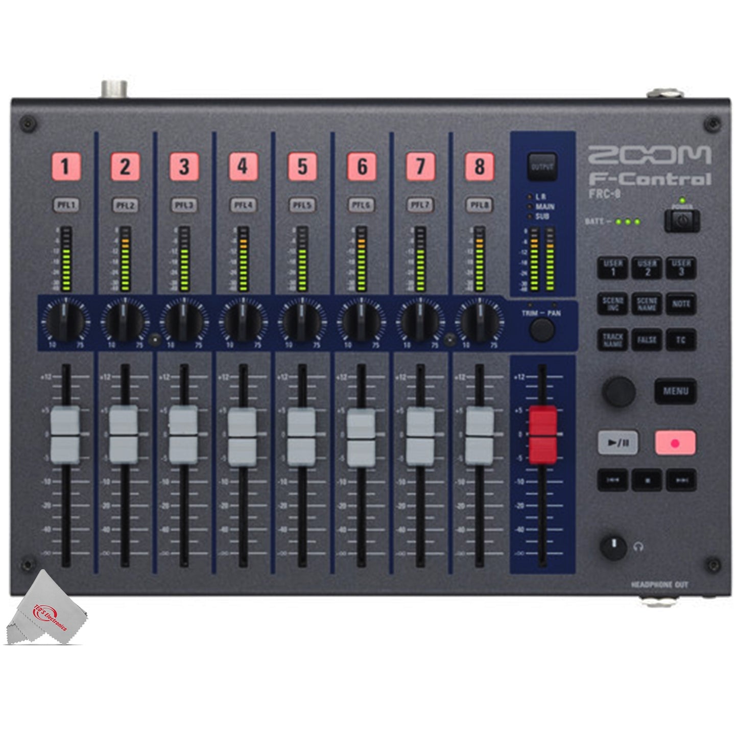 Zoom F-Control for F8n, F8, F6, and F4 Multitrack Field Recorders