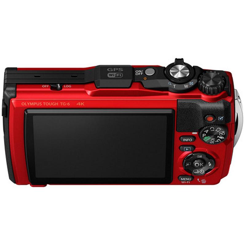 OLYMPUS Tough TG-6 12MP Water, Crush, Shock, Freeze & Dustproof Digital Camera Red