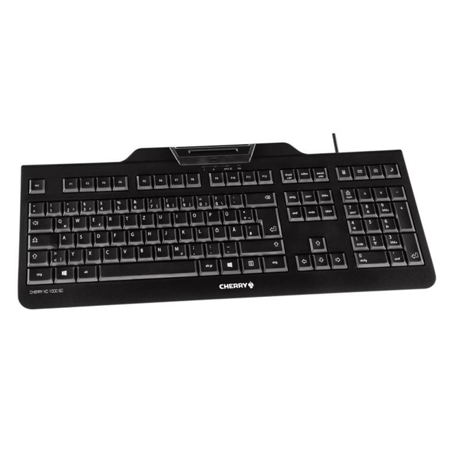 CHERRY KC 1000 SC JK-A0100EU-2 Black USB Wired Security Keyboard With Integrated Smart Card Terminal