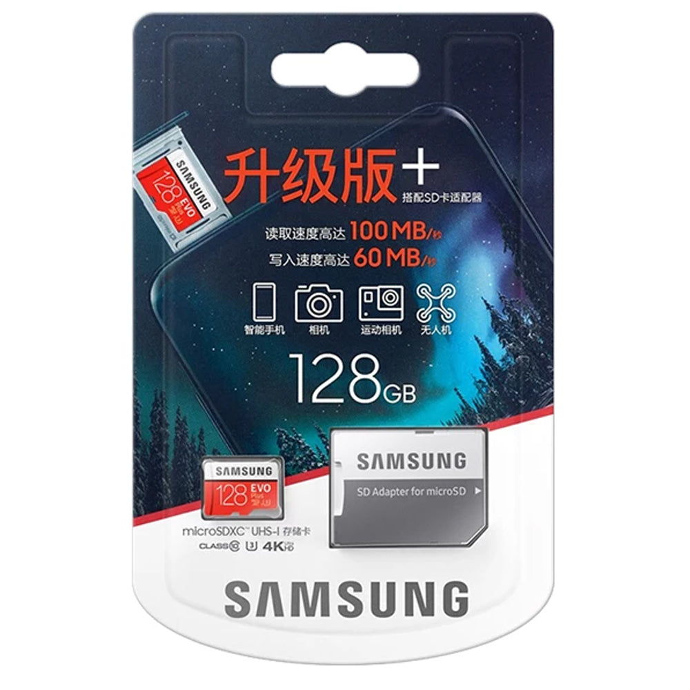 Samsung 32GB EVO Plus UHS-I microSDHC Memory Card with SD Adapter