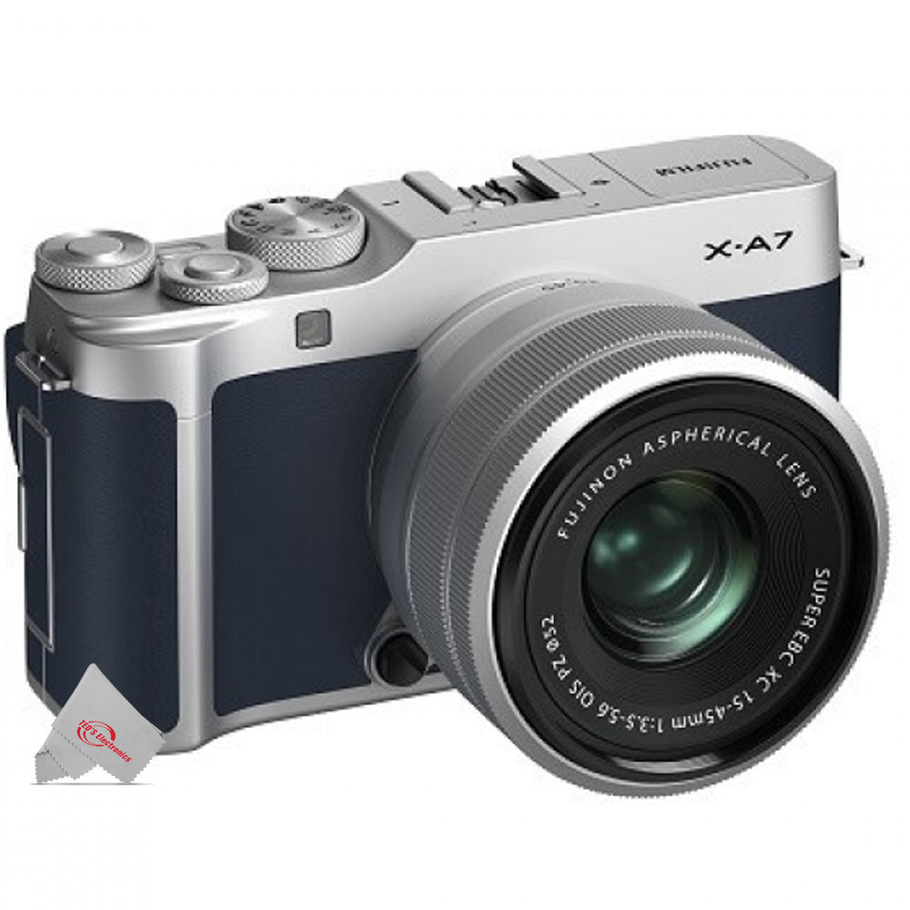 FUJIFILM X-A7 Mirrorless Digital Camera With 15-45mm lens Navy