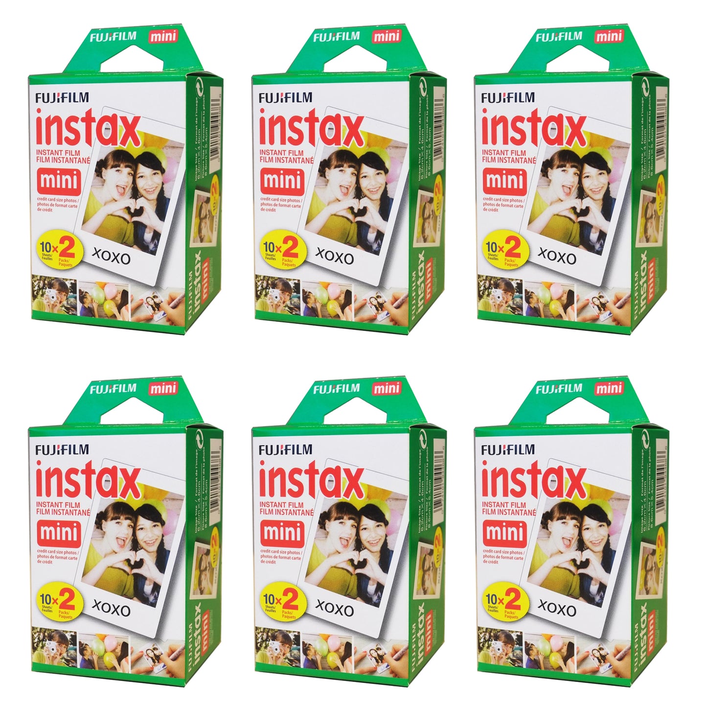 Fujifilm Instax Mini Instant Film 2x10 6 Packs (120 Shots)