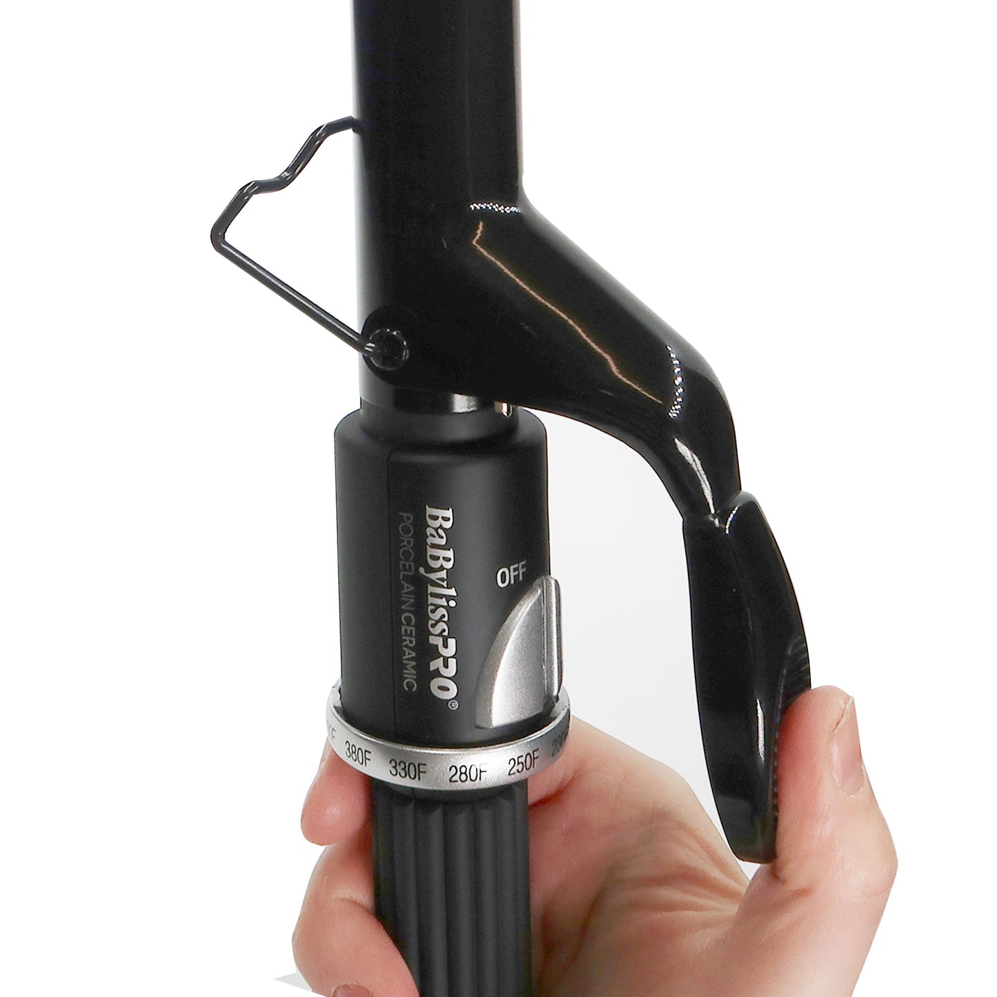 BaBylissPRO Porcelain Ceramic 1" Spring Curling Iron