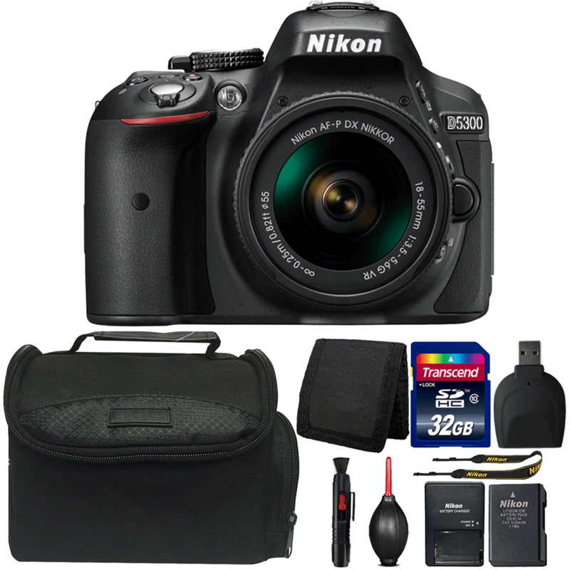 Nikon D5300 24.2MP Digital SLR Camera with 18-55mm Lens and Ultimate Accessories
