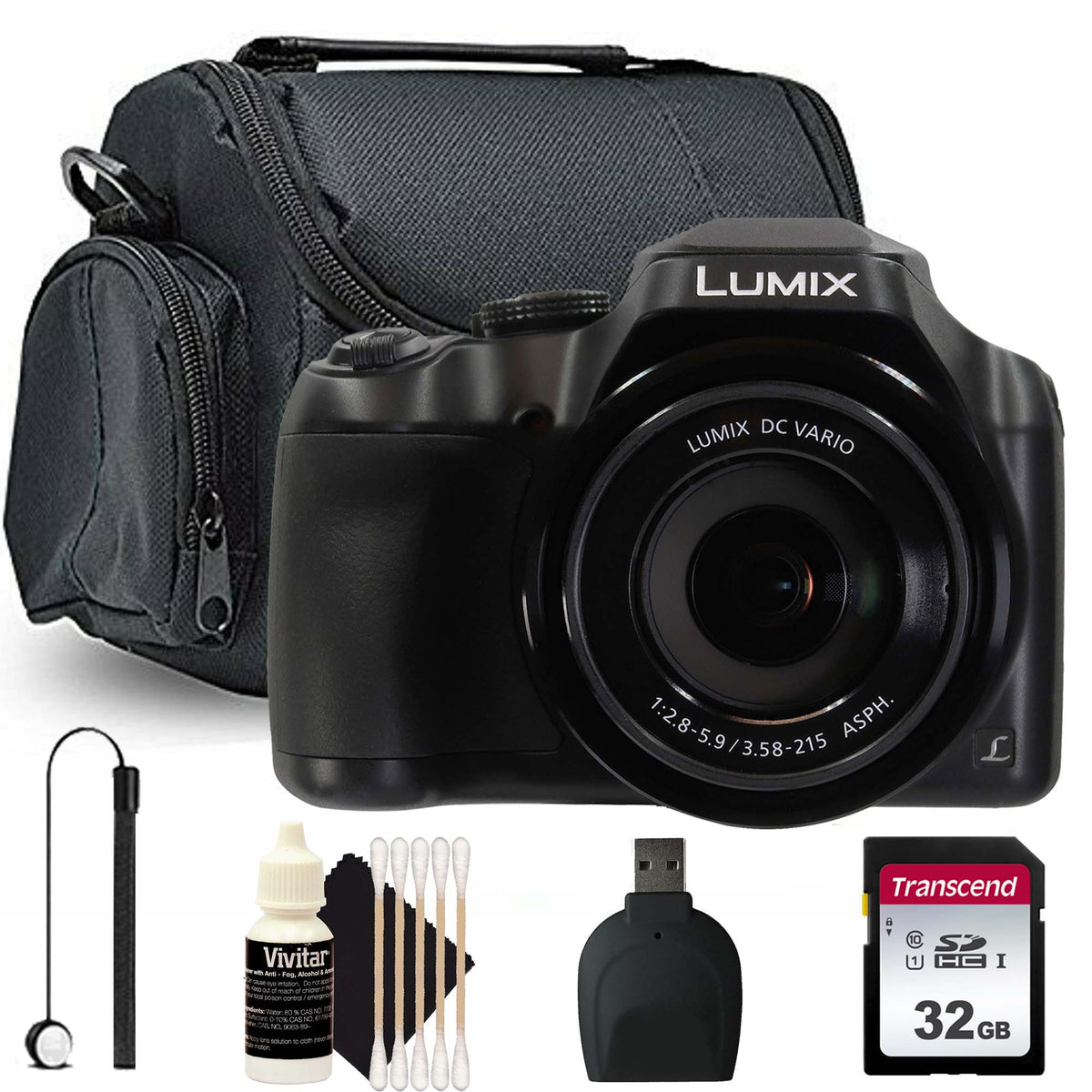Panasonic Lumix DCFZ80 4K Video Digital Camera 60x Optical Zoom with