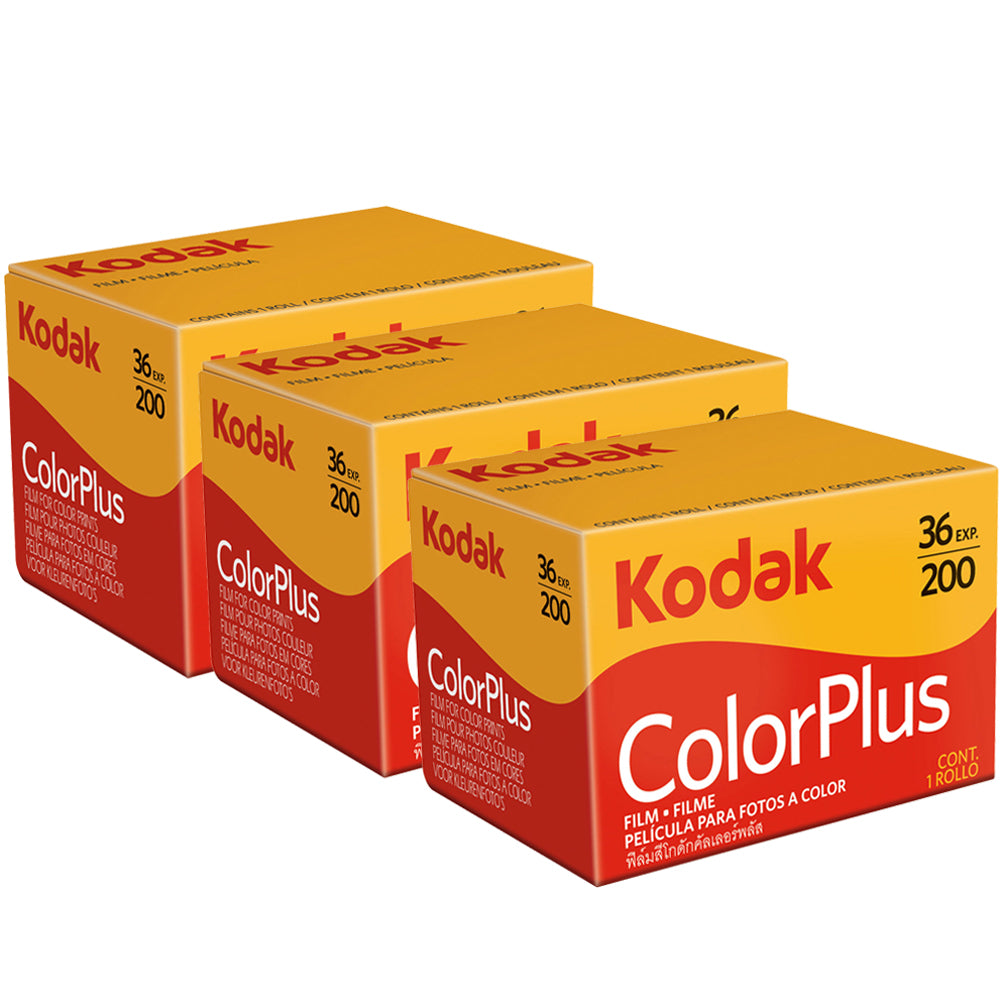 3 Rolls of Kodak ColorPlus 200 Color Negative Film (35mm Roll Film, 36 Exposures) 6031470