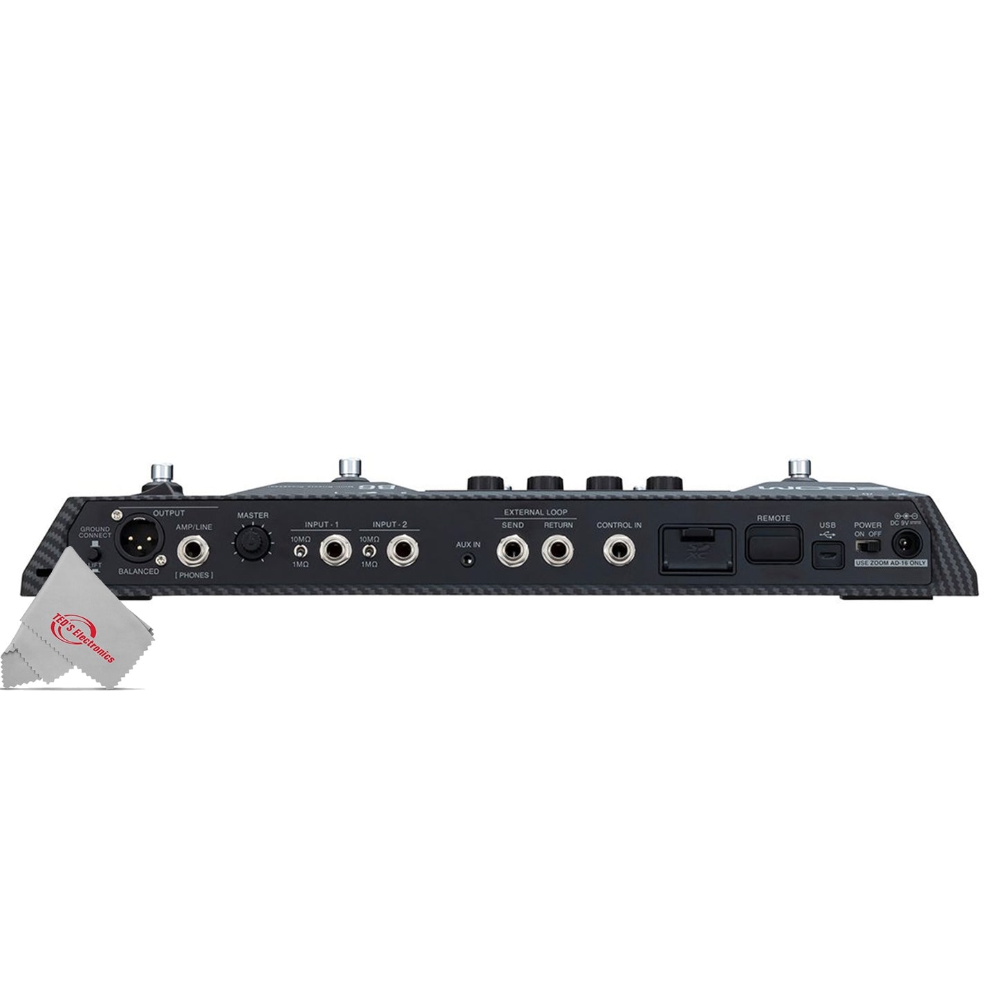 Zoom B6 Multi-Effects Processor for Electric Bass with Zoom ZDM-1 Dynamic Microphone Kit