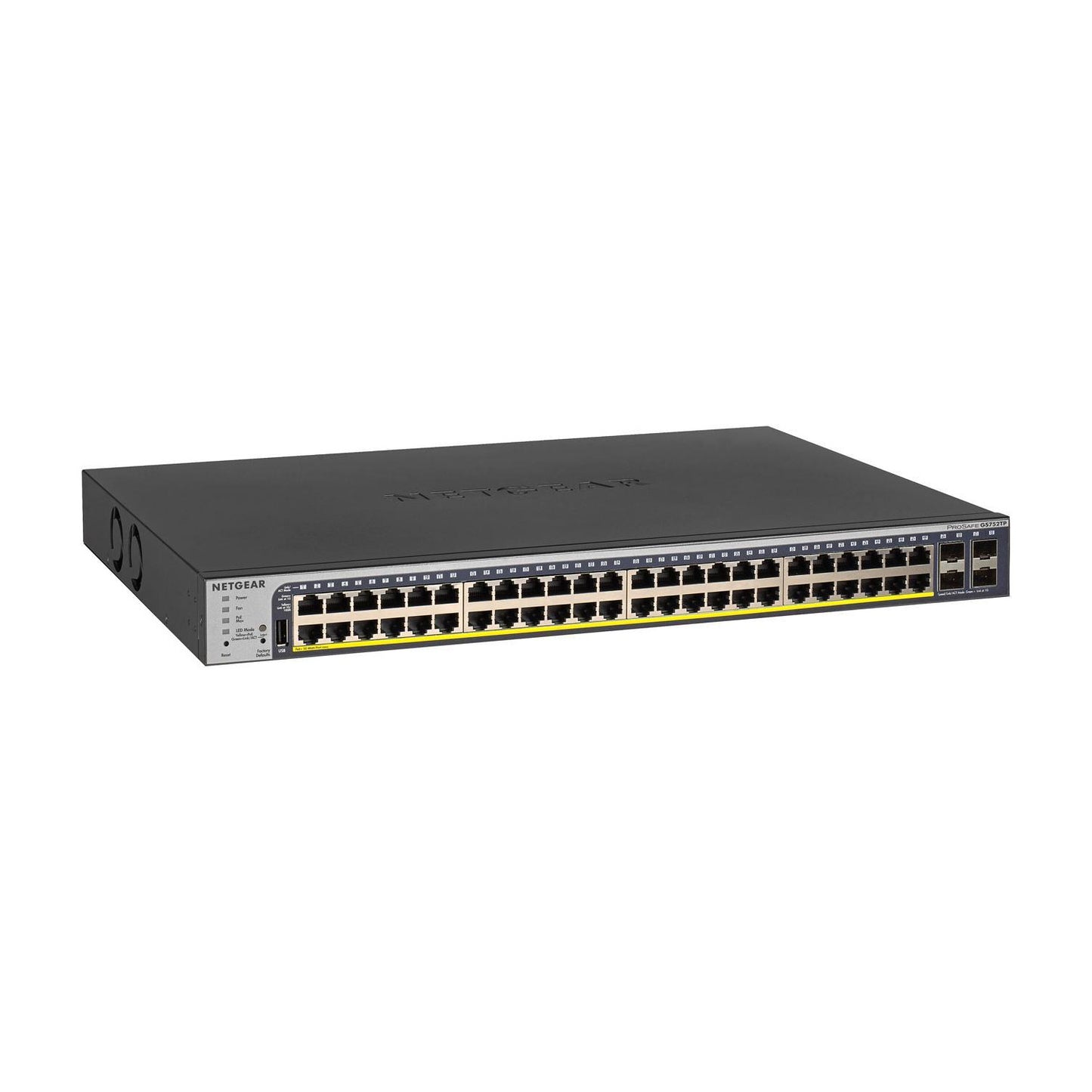 NETGEAR 48-Port Gigabit PoE+ Ethernet Smart Managed Pro Switch with 4 SFP Ports | 380W | ProSAFE and lifetime technical chat support (GS752TP)