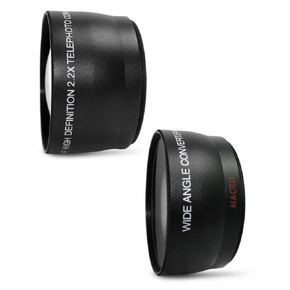 Telephoto Lens , Wide Angle Lens and Accessory Bundle for Nikon DSLR Cameras