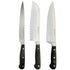 Wusthof Classic 6" Utility Knife with Classic 7" Hollow Edge Santoku Kitchen Knife and Classic 8" Chef's Knife