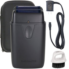 BaByliss Pro LIMITED EDITION UVFOIL UV-Disinfecting Metal Double Foil Shaver FXLFS2MB (Matte Black) with Barbers Basic Bundle