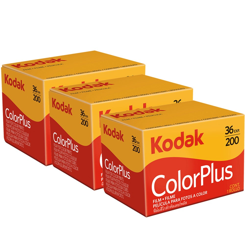 3x Kodak ColorPlus 200 Color Negative Film (35mm Roll Film, 36 Exposures) 6031470