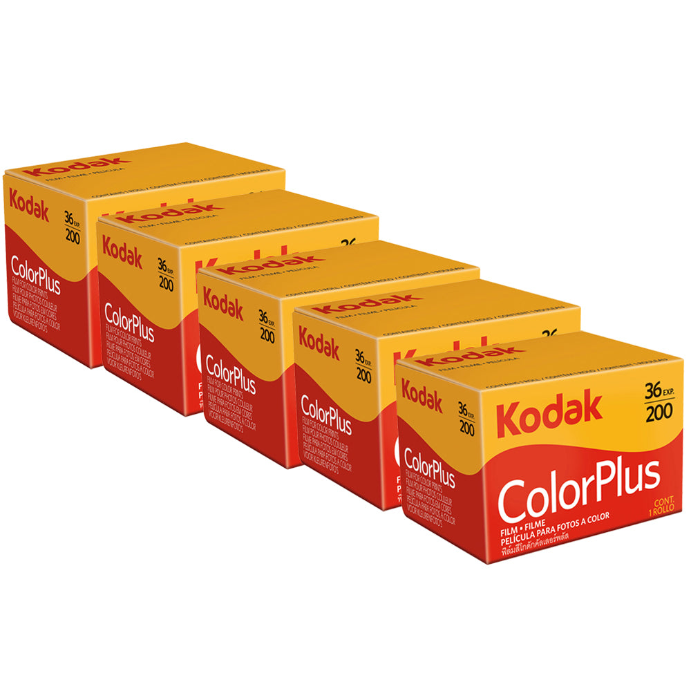 5x Kodak ColorPlus 200 Color Negative Film (35mm Roll Film, 36 Exposures) 6031470