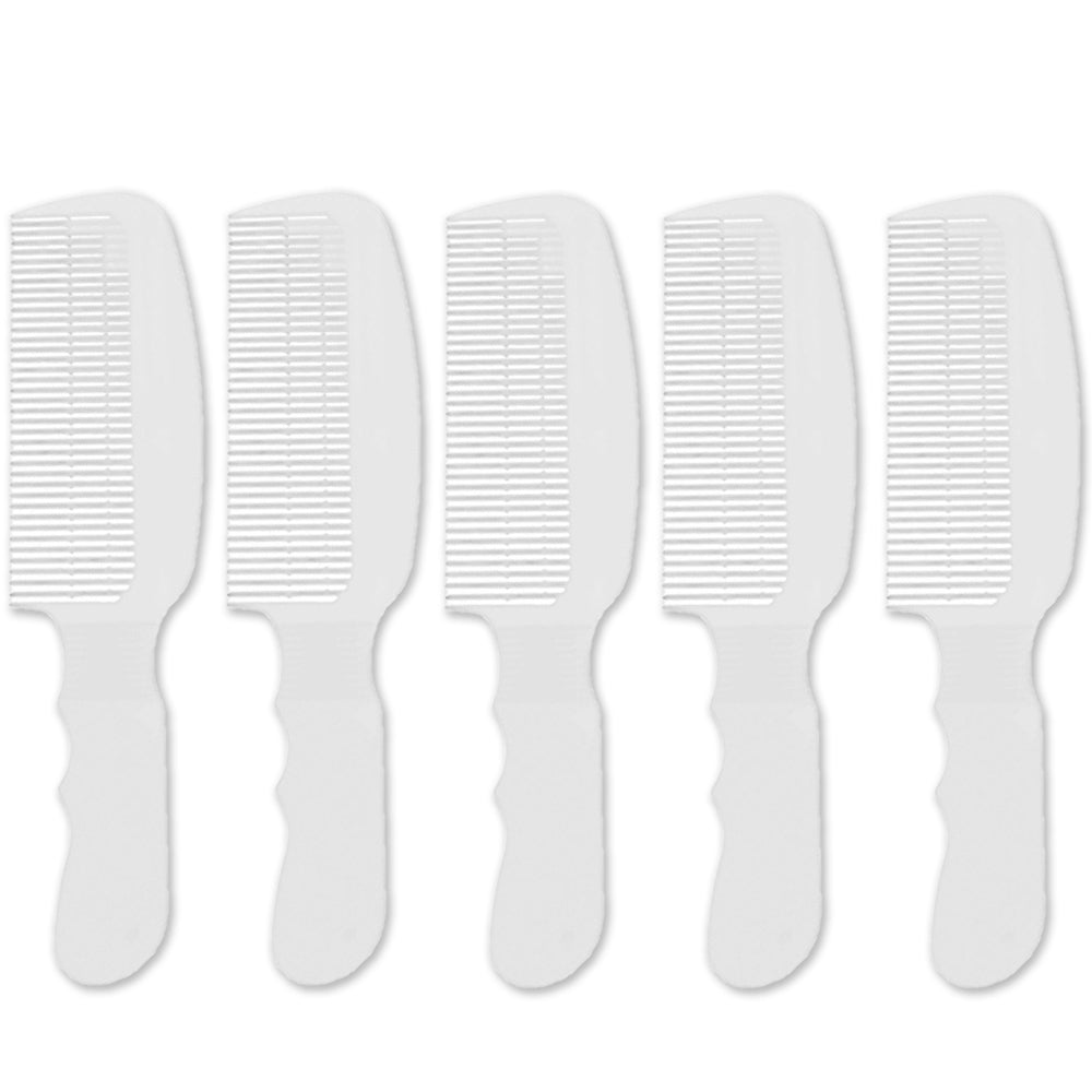 5x Wahl Flat Top Comb White #3329-100