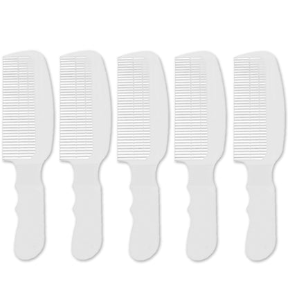 5x Wahl Flat Top Comb White #3329-100