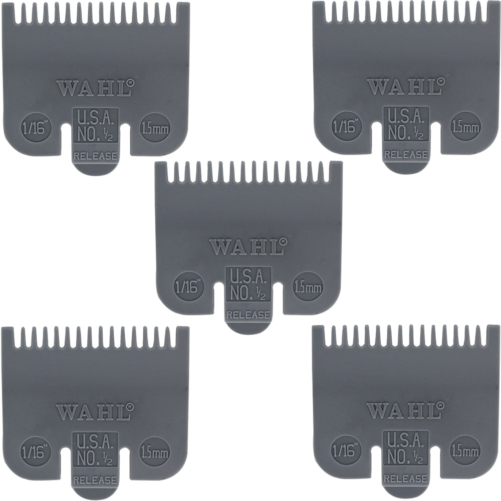 5 Units Wahl Color-Coded Clipper Guide [#1/2] - 1/16" #3137-101