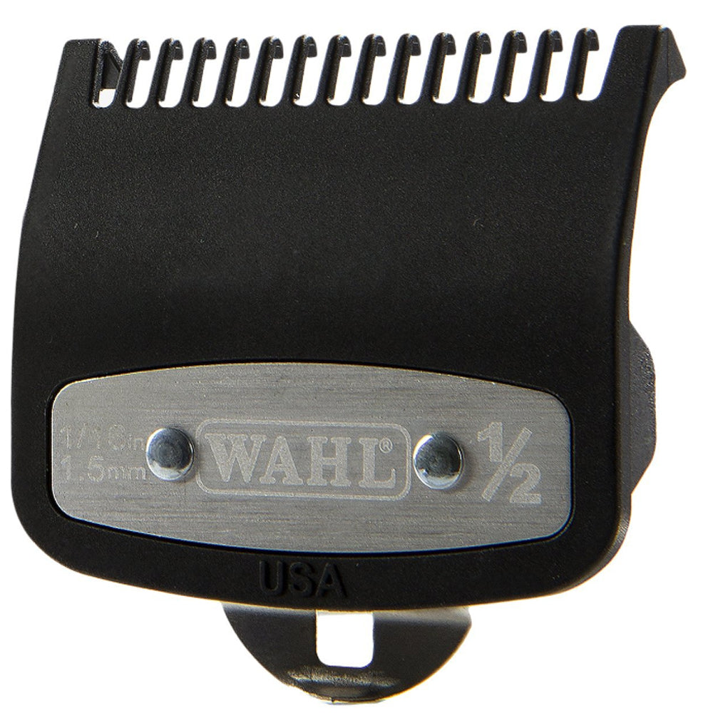 10 Packs Wahl Professional #1/2 Premium 1/16" Cutting Guide with Metal Clip #3354-1000 - Fits All Wahl Vibrator Clippers