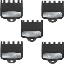 5 Packs Wahl Professional #1/2 Premium 1/16" Cutting Guide with Metal Clip #3354-1000 - Fits All Wahl Vibrator Clippers
