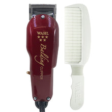 Wahl 8110 Professional 5-Star Balding Clipper - Red with Wahl Flat Top Comb White #3329-100