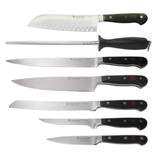 Wusthof 1120160602 Classic Six Piece Cook's Set 6 with Wusthof Classic 7" Hollow Edge Santoku Kitchen Knife
