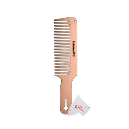 BaByliss Pro FOILFX02 Cordless Metal Double Foil Shaver Rose Gold with Metal Comb Set