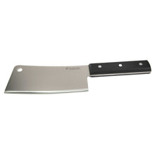 Wusthof Classic 6" Cleaver Knive Black with 7" Hollow Edge Santoku Kitchen Knife