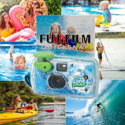 6x Fujifilm QuickSnap 800 Waterproof One-Time Use Disposable 35mm Camera - 27 Exposures