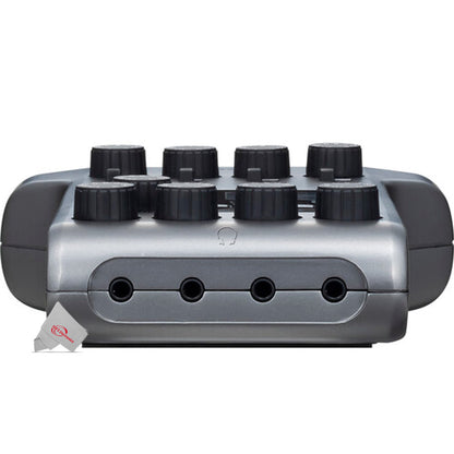 Zoom PodTrak P4 Portable Multitrack Podcast Recorder with 2x Vidpro Professional Wired XLR Lavalier Microphone XM-L2 for Pro Audio Equipment with XLR Input