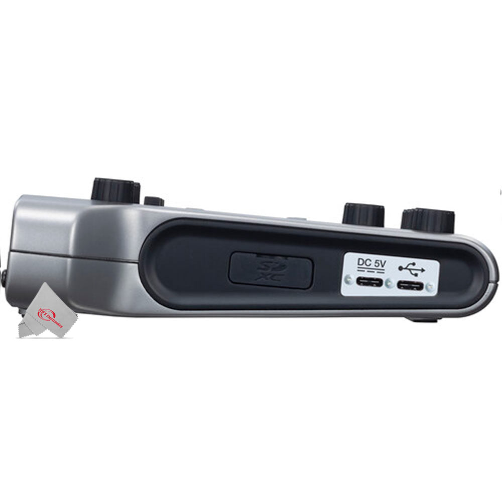 Zoom PodTrak P4 Portable Multitrack Podcast Recorder with 2x Vidpro Professional Wired XLR Lavalier Microphone XM-L2 for Pro Audio Equipment with XLR Input