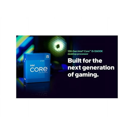 Intel Core i5-12600K - Core i5 12th Gen Alder Lake 10-Core (6P+4E) 3.7 GHz LGA 1700 125W Intel UHD Graphics 770 Desktop Processor - BX8071512600K
