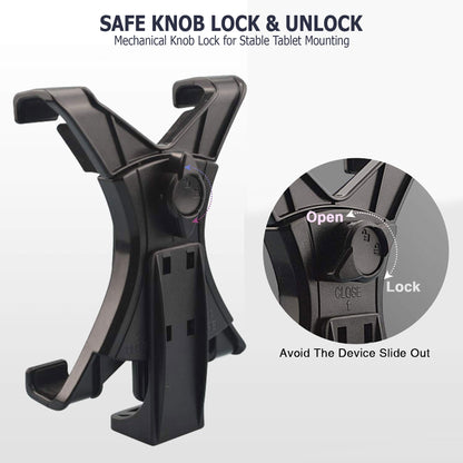 Tablet Cradle for Tripods Ipad Tablet Tripod Mount Adapter Easy Mount Adjustable Size Fist Most Tablets