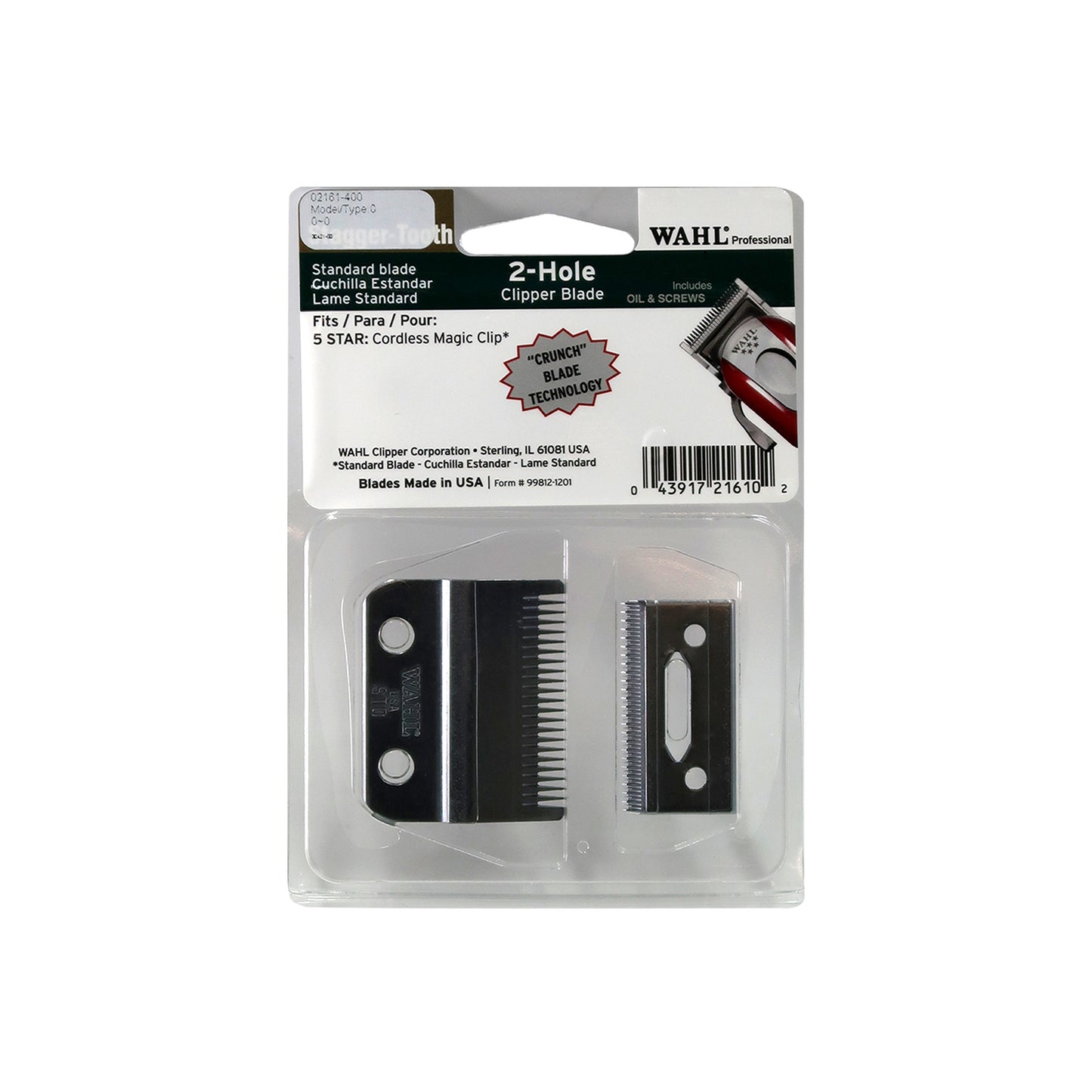 Wahl Stagger-Tooth Blending Clipper Blade For 5 Star Cordless Magic Clip #02161