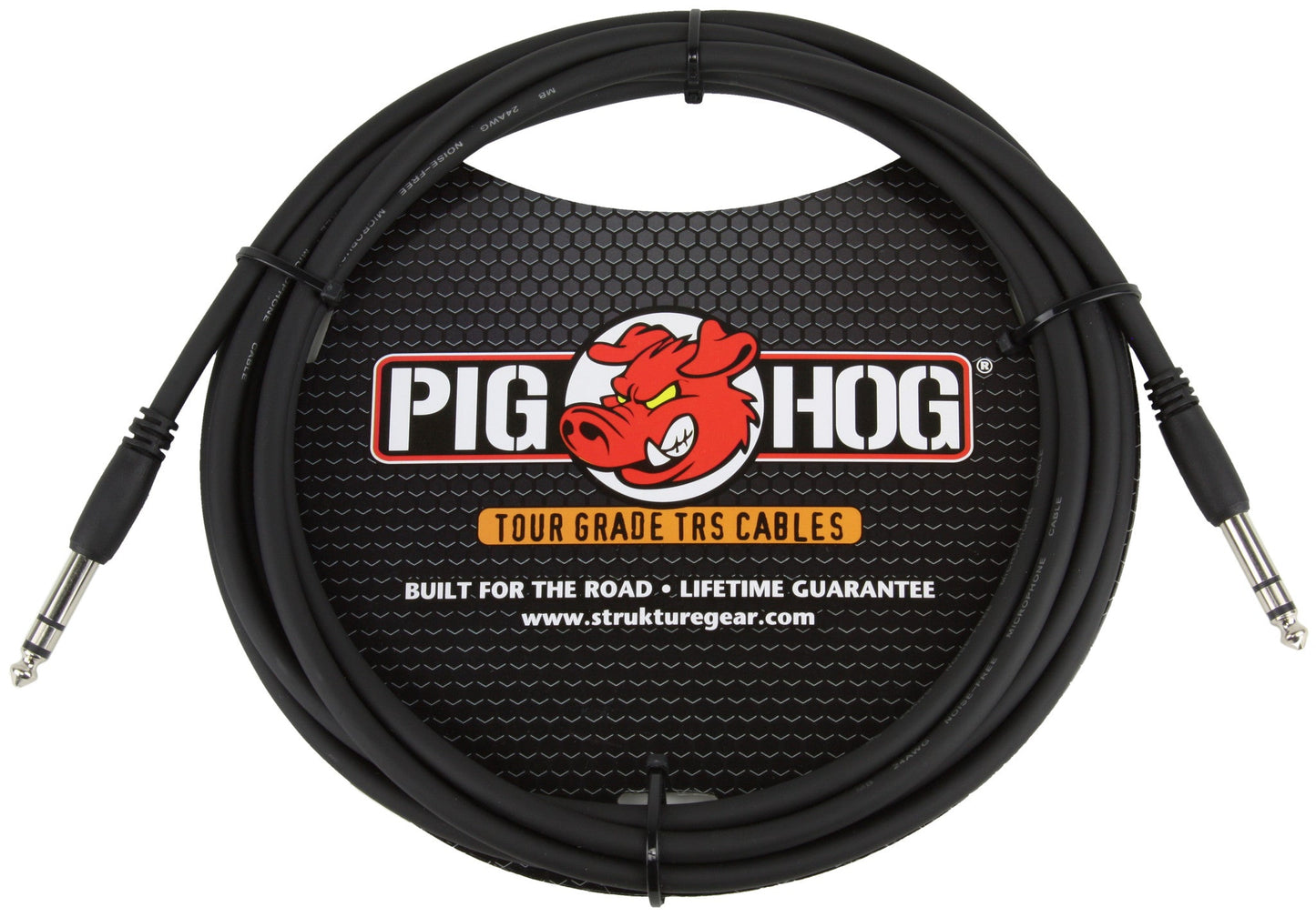 5x Pig Hog 10ft 1/4" TRS - 1/4" TRS Cable