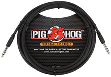 Pig Hog 10ft 1/4" TRS - 1/4" TRS Cable - 5 Units