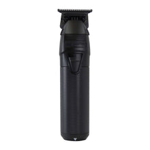 BaByliss Pro FXONE BLACKFX All-Metal Interchangeable-Battery Trimmer #FX799MB with Babyliss Pro Industrial Barber Apron and Wahl Flat Top Comb White