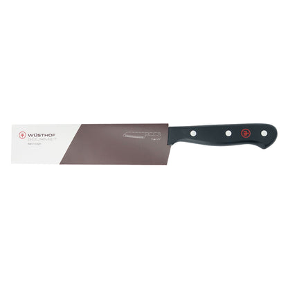 Wusthof Gourmet 7" Hollow Edge Santoku Knife, Black + Wusthof Gourmet 6" Chef's Knife