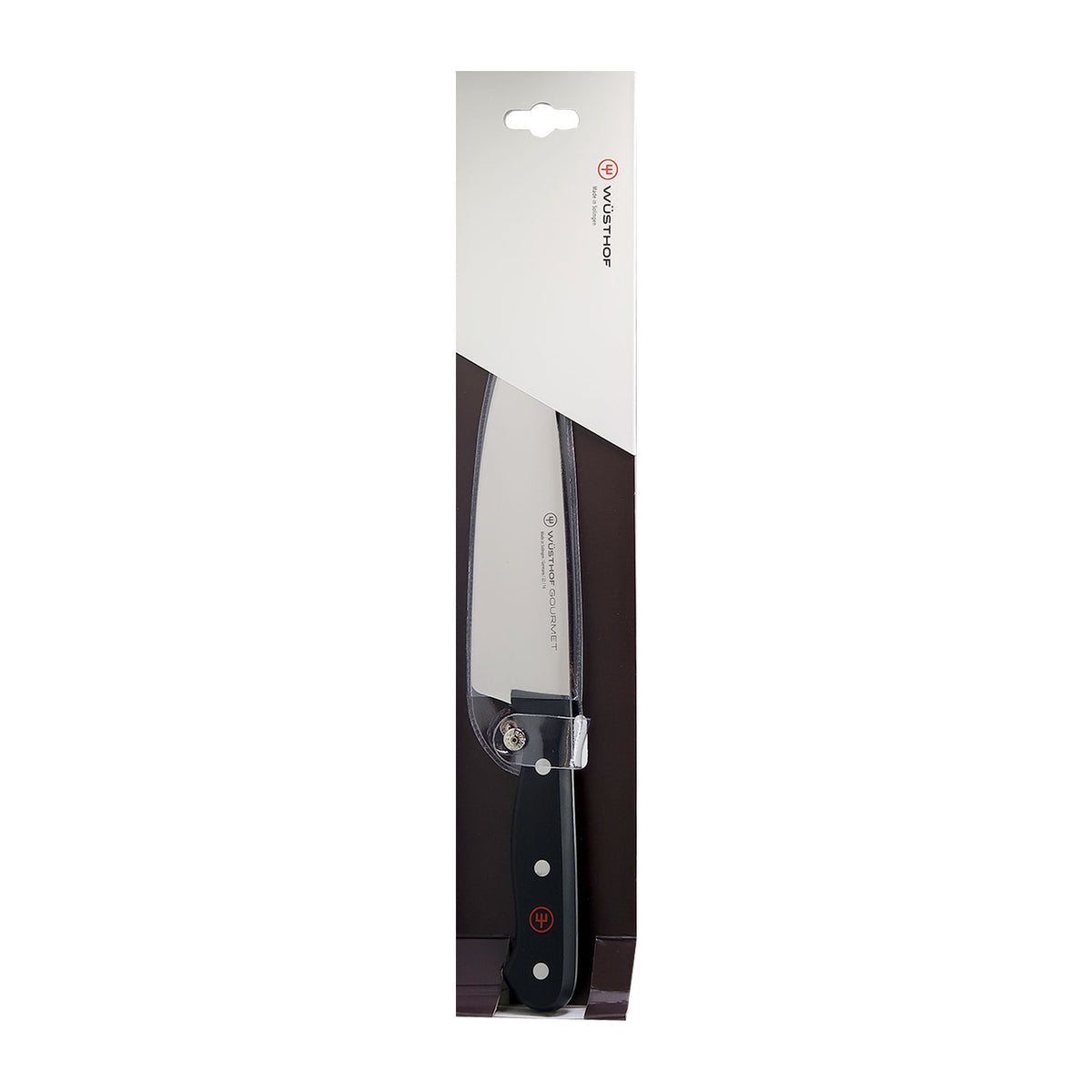 Wusthof Gourmet 7" Hollow Edge Santoku Knife, Black + Wusthof Gourmet 6" Chef's Knife