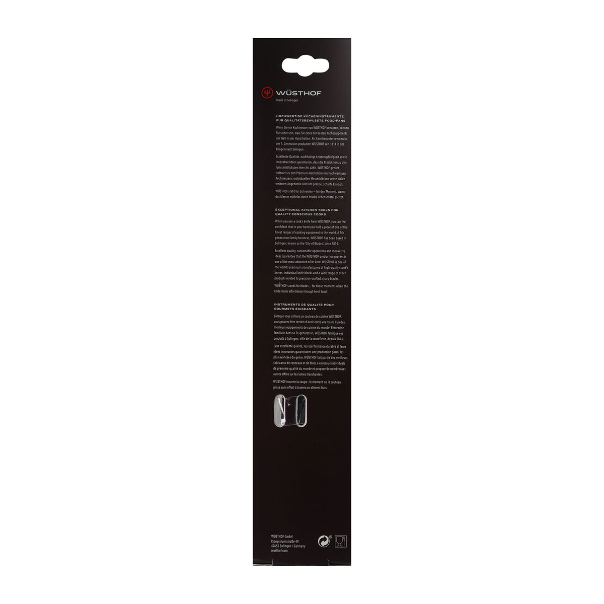Wusthof Gourmet 7" Hollow Edge Santoku Knife, Black + Wusthof Gourmet 6" Chef's Knife