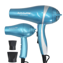 BaByliss Pro Nano Titanium Lightweight Ionic Dryer & Folding Travel Dryer BNTPP70 + Nano Titanium Prima2000 3/4" Mini Flat / Curling Iron Iridescent BNTBRB2000UC