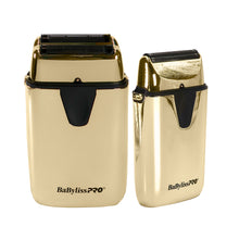 BaByliss Pro UVFOIL UV-Disinfecting Metal Double Foil Shaver #FXLFS2G with BaByliss Pro UVFOIL UV-Disinfecting Metal Single Foil Shaver FXLFS1G