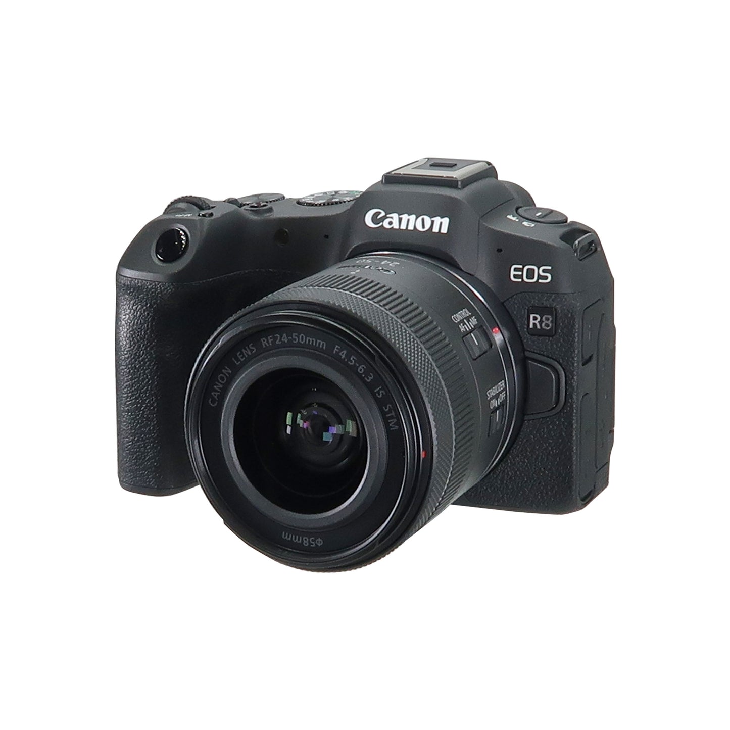 Canon EOS R8 Mirrorless Camera (Black) with Canon RF 24-50mm f/4.5-6.3 IS STM Lens