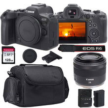 Canon EOS R6 Mark II Mirrorless Camera with RF 24mm f/1.8 Macro IS STM Lens Basic Accessory Bundle